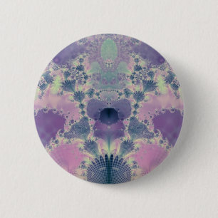 Purple Spring 6 Cm Round Badge