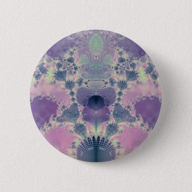 Purple Spring 6 Cm Round Badge (Front)