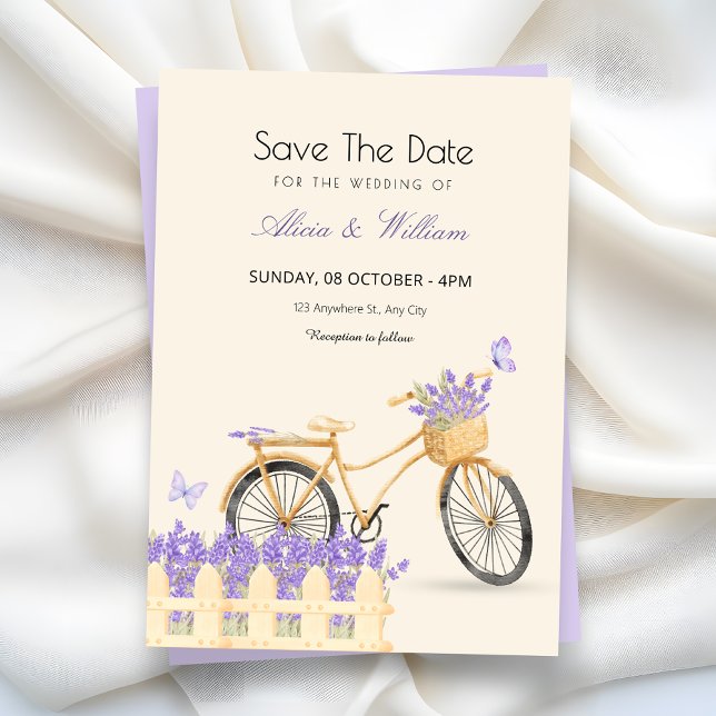 Purple spring wedding save the date (Creator Uploaded)