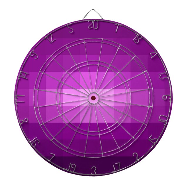 Purple Square Stripes art Graphic design Dartboard (Front)