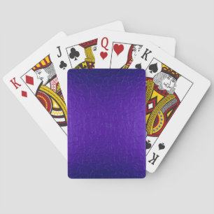 Purple Stainless Shiny Metallic Playing Cards