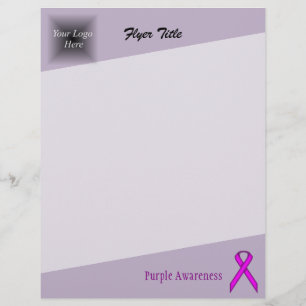 Purple Standard Ribbon by Kenneth Yoncich Flyer
