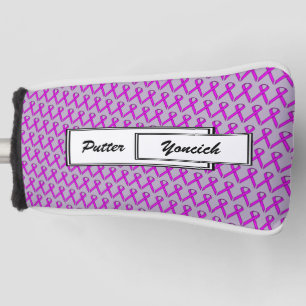 Purple Standard Ribbon by Kenneth Yoncich Golf Head Cover
