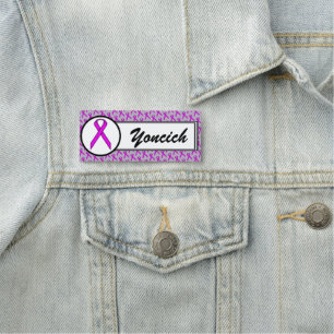 Purple Standard Ribbon by Kenneth Yoncich Name Tag