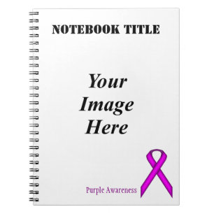 Purple Standard Ribbon by Kenneth Yoncich Notebook