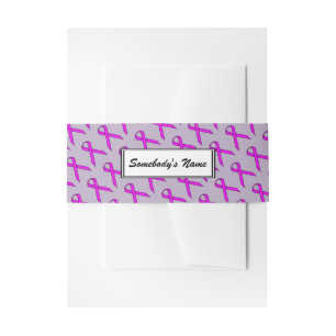 Purple Standard Ribbon (Pers) by Kenneth Yoncich Invitation Belly Band