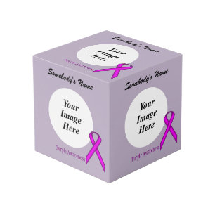 Purple Standard Ribbon Template by Kenneth Yoncich Cube