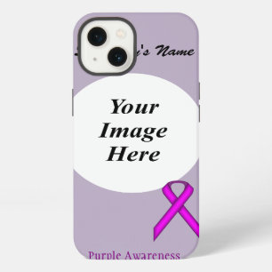 Purple Standard Ribbon Tmpl by Kenneth Yoncich iPhone Case