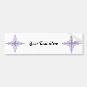 Purple Star Bumper Sticker