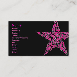 purple star business card