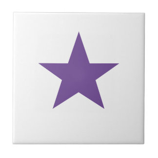 Purple Star Ceramic Tile
