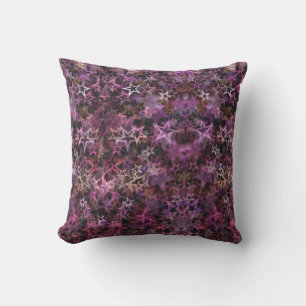 Purple star cushion