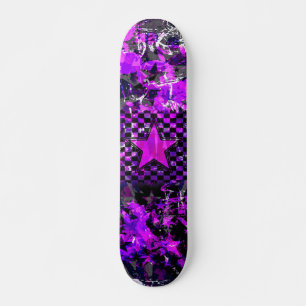 Purple Star Explosion Skateboard