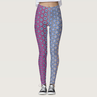 Purple Star Floral Metamorphic  Leggings