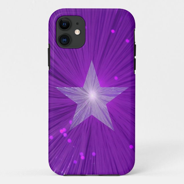 Purple Star iPhone case (Back)