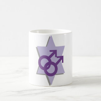 Purple Star Jewish Gay Male Mug