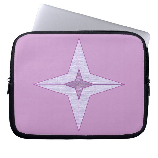 Purple Star Laptop Sleeve (Front)