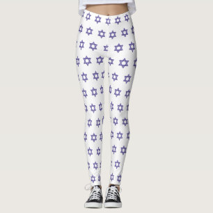 Purple Star of David Seamless Leggings