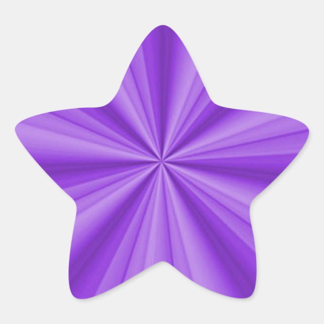 Purple Star Optical Illusion Sticker (Front)