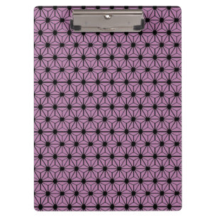 purple star pattern with black line clipboard