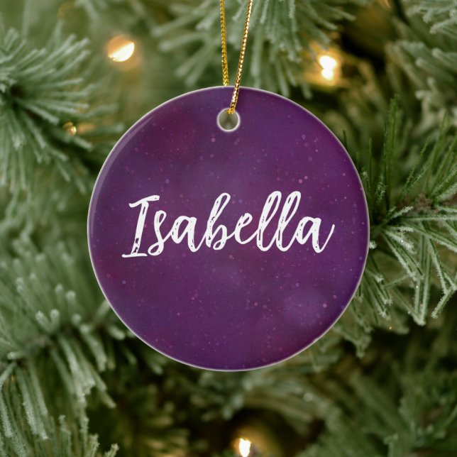 Purple star sky ceramic ornament (Tree)