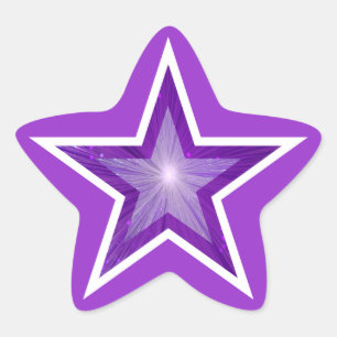 Purple Star star-shape sticker purple
