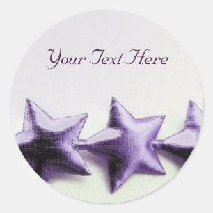 Purple Star Stickers