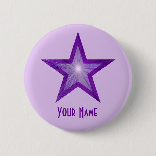 Purple Star 'Your Name' button pale purple