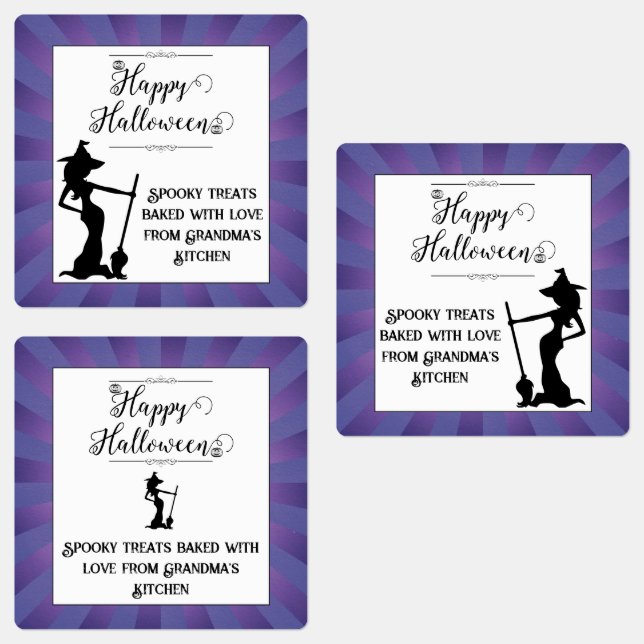 Purple Starburst Witch Halloween (Group)