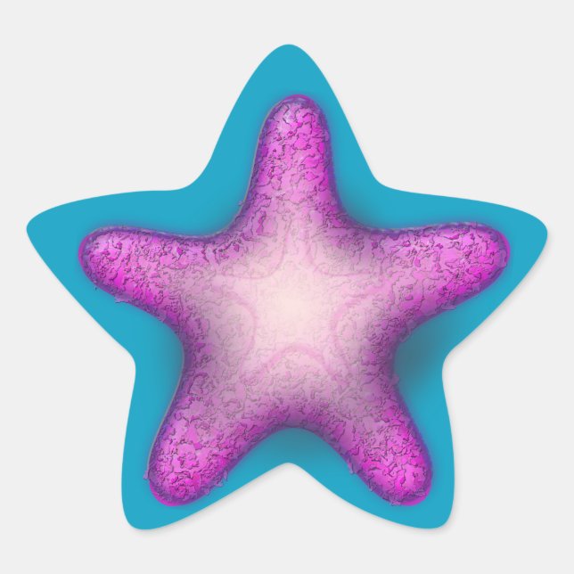 Purple Starfish Stickers (Front)