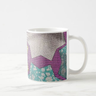 Purple Stars Ankara Mug