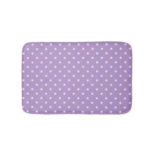 Purple Stars Bath Mat