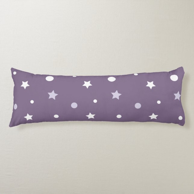 Purple Stars Body Cushion (Front)