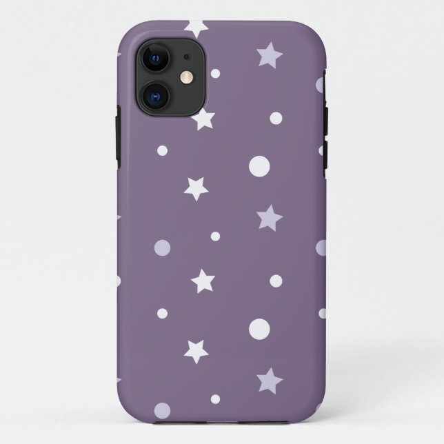 Purple Stars Case-Mate iPhone Case (Back)
