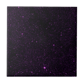 Purple Stars Ceramic Tile