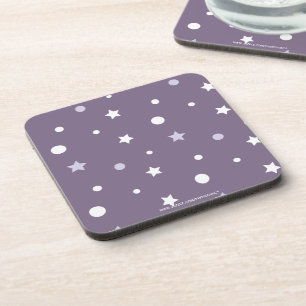 Purple Stars Coaster