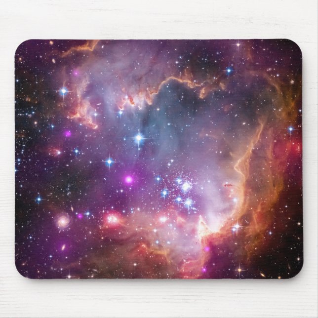 Purple Stars Galaxy Space Astronomy Mouse Pad (Front)