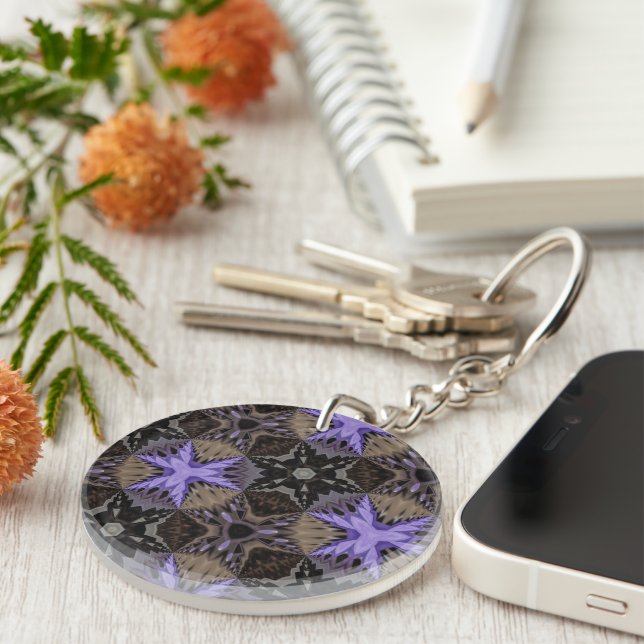 Purple Stars Key Ring (Front Right)