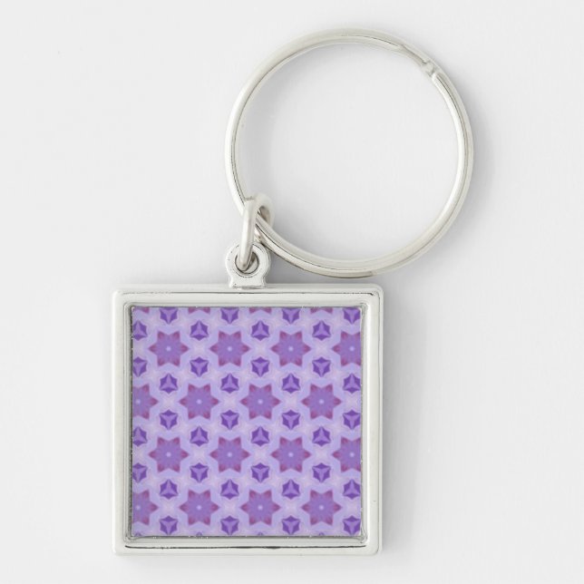 Purple Stars Key Ring (Front)
