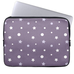 Purple Stars Laptop Sleeve