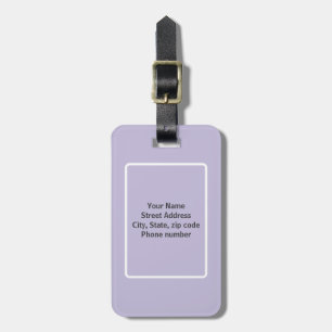 Purple Stars Luggage Tag