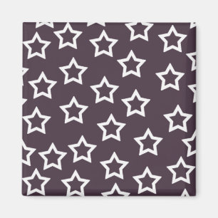 Purple Stars Magnet