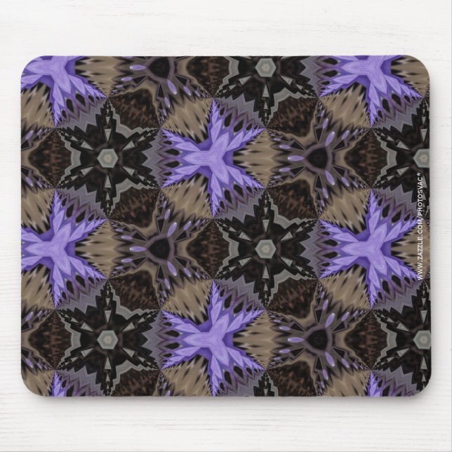 Purple Stars Mouse Pad (Front)