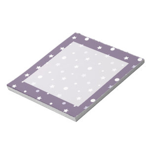 Purple Stars Notepad