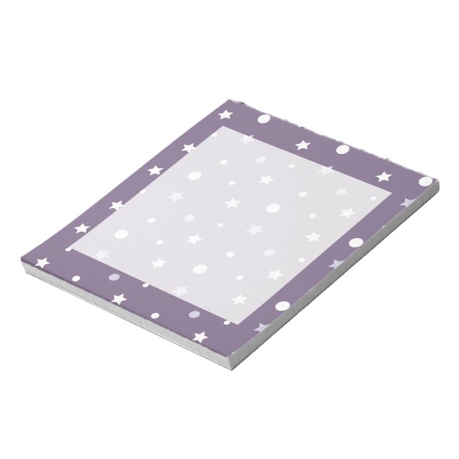 Purple Stars Notepad (Rotated)