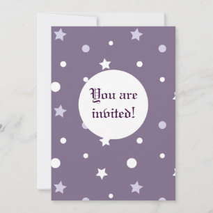 Purple Stars Personalised Announcements