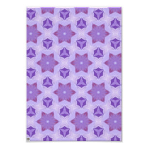 Purple Stars Photo Print
