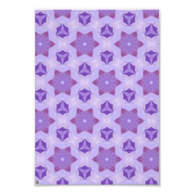 Purple Stars Photo Print (Front)