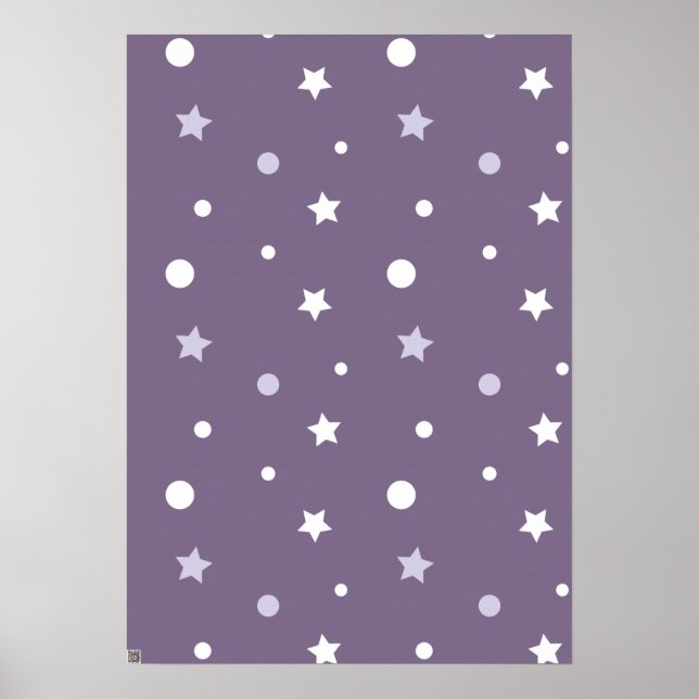 Purple Stars Poster (Front)