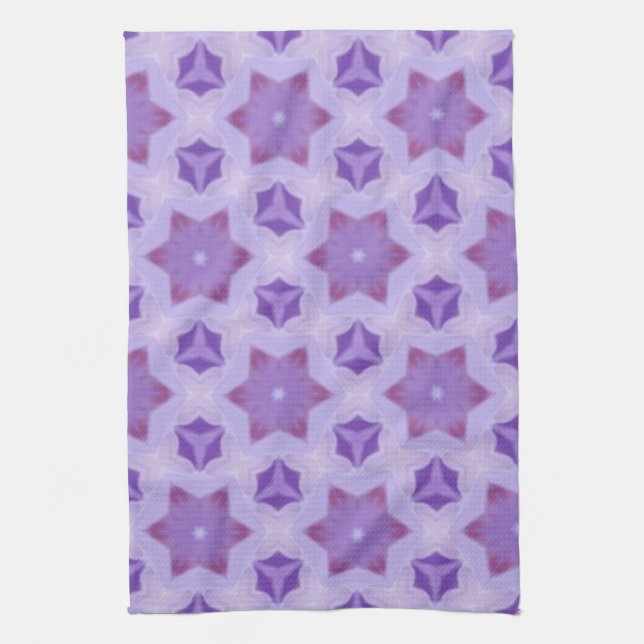 Purple Stars Tea Towel (Vertical)